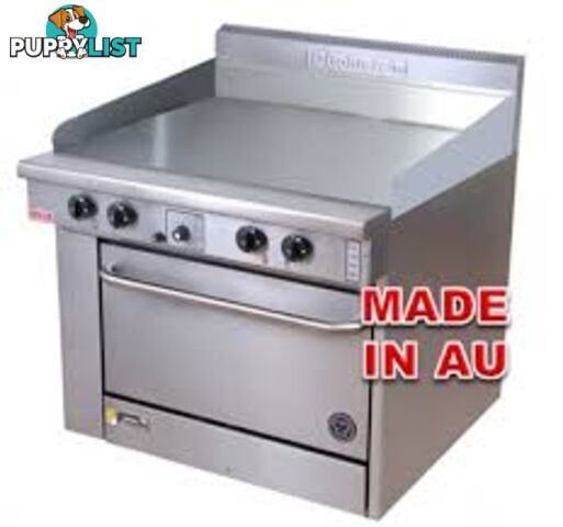 Oven ranges - Goldstein PF-36G-28 - 900mm griddle static oven range - Catering Equipment