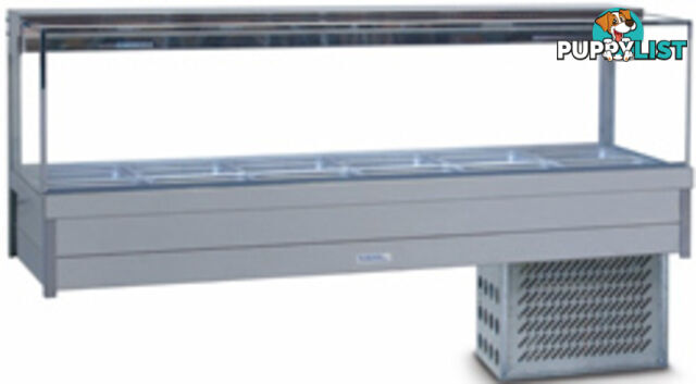 Refrigeration - Roband SRX26RD - 6 module square glass cold foodbar - Catering Equipment