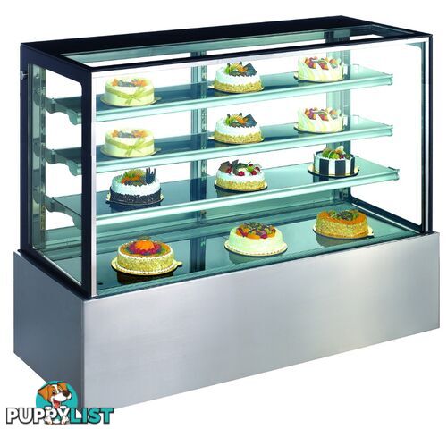 Refrigeration - Cake displays - Exquisite CDC900 - 900mm square glass display cabinet - Catering