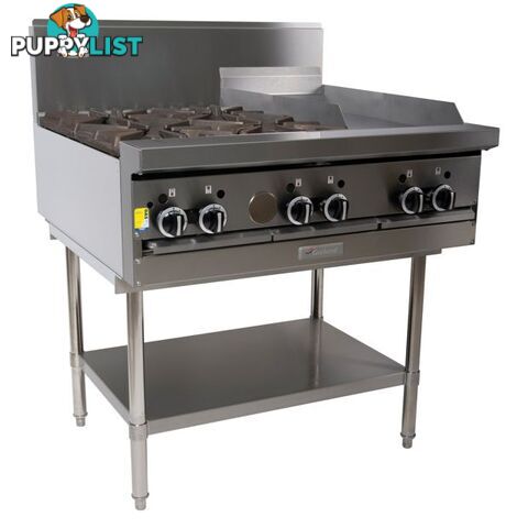 Oven ranges - Garland GF36-4G12T - 4 burners, 300mm griddle modular top - Catering Equipment