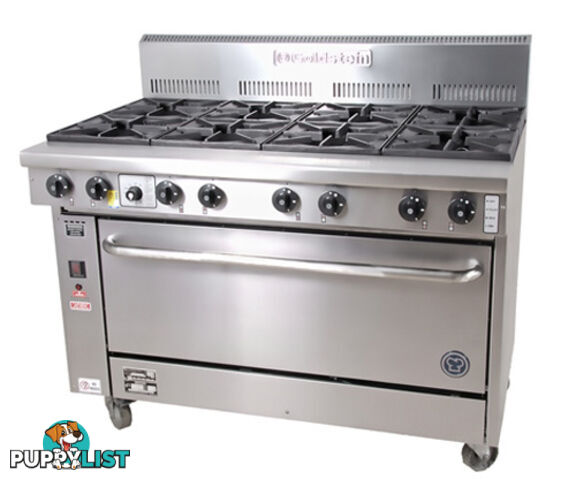 Oven ranges - Goldstein PFC-8-28E - 8 gas burner electric convection oven range - Catering Equipment