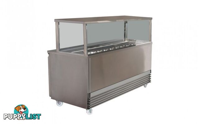 Refrigeration - Koldtech KT.SQSM.1330 - 7 1/3 GN pans sandwich preparation bench - Catering