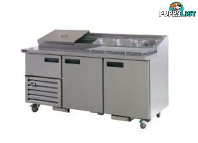 Refrigeration - Anvil UBP2400 - 3.5 door pizza bar/preparation bench - Catering Equipment