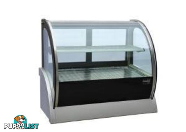 Heated displays - Anvil DGHC0530 - 900mm curved countertop showcase - Catering Equipment