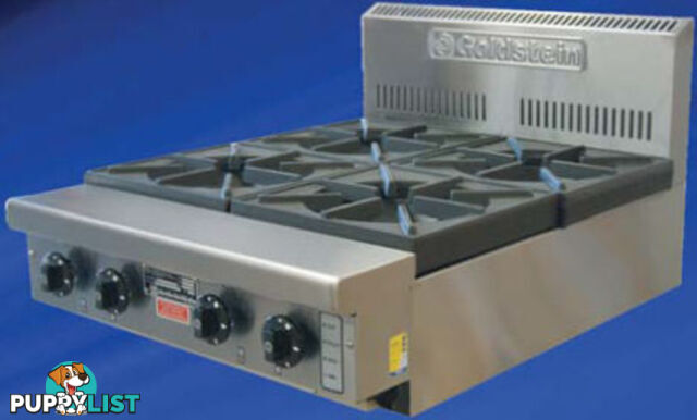 Cooktops - Goldstein PFB-24G-2 - 2 gas burners cooktop, 600mm griddle - Catering Equipment