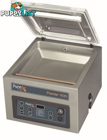 Vacuum packers - PureVac Premier1635 - 370mm x  350mm x  150mm chamber - Catering Equipment