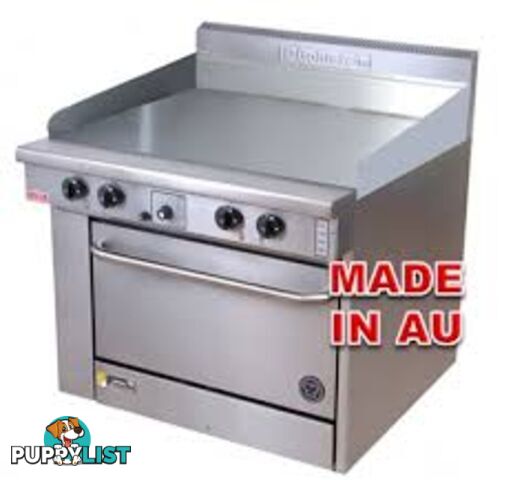 Oven ranges - Goldstein PFC-36G-28 - 900mm griddle convection oven range - Catering Equipment