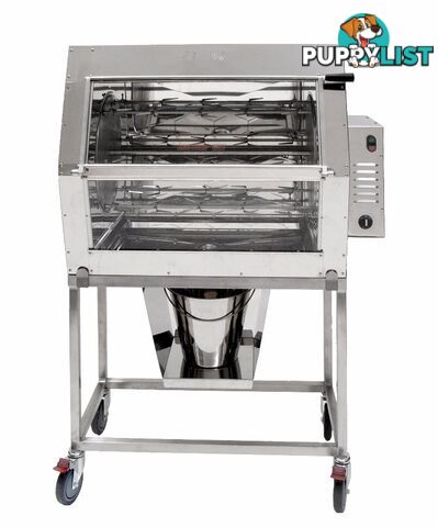 Rotisseries - Semak M36S - 36 bird manual electric supermarket rotisserie - Catering Equipment