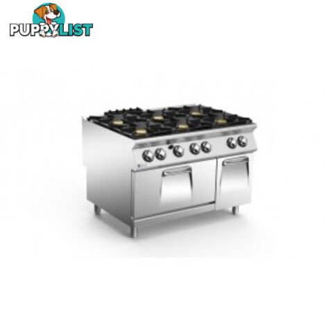 Oven ranges - Mareno ANC7FG12G44 - 6 burner gas oven range - Catering Equipment - Restaurant