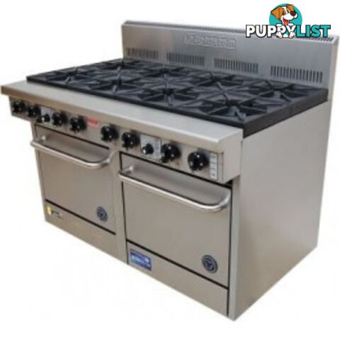 Oven ranges - Goldstein PF-24G-6-2/28 - 6 gas burner, 600mm griddle 711mm double oven range