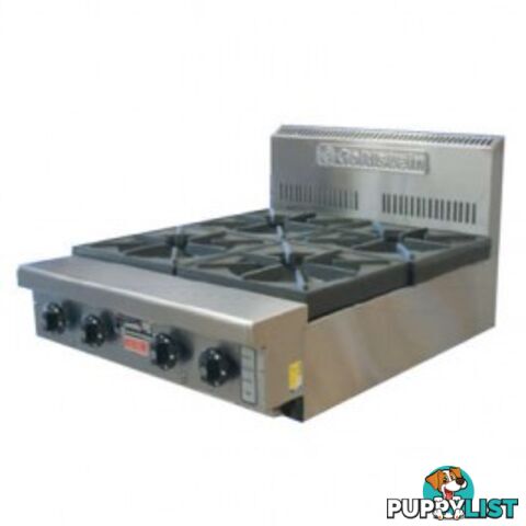 Cooktops - Goldstein PFB-24 - 4 gas burners cooktop - Catering Equipment - Restaurant Equipment