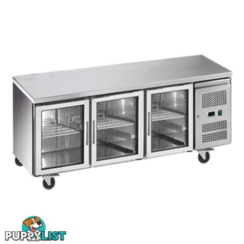 Refrigeration - Undercounters - Exquisite SSC400G - Glass 3-door - Catering Equipment - Restaurant