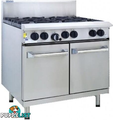 Oven ranges - Luus RS-8B - 8 burner gas oven range - Catering Equipment - Restaurant Equipment