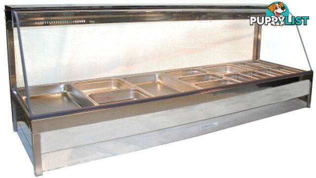 Bain maries - Roband C26/RD - 6 module curved glass hot food bar - Catering Equipment - Restaurant