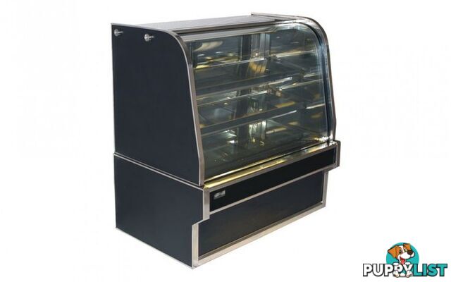 Ambient displays - Koldtech KT.NRCD.12 - 1200mm, curved glass, 3 tier - Catering Equipment