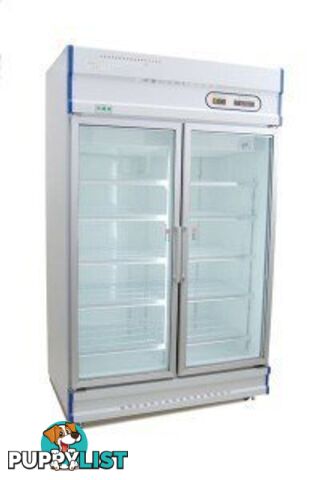 Refrigeration - Display freezers - Anvil GDJ1261 - 1000L double glass door - Catering Equipment