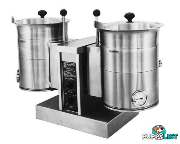 Boiling kettles - Cleveland TKET6T - Twin 23L tabletop electric tilting kettle - Catering Equipment