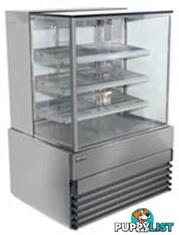 Cake displays - Koldtech KT.SQRCD.18.4T - 1800mm, 4 tier, square glass - Catering Equipment