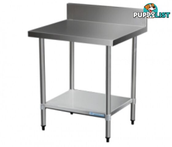 Stainless steel - Brayco 1000SP - Splashback Stainless Steal Bench (700mmWx1000mmL) - Catering