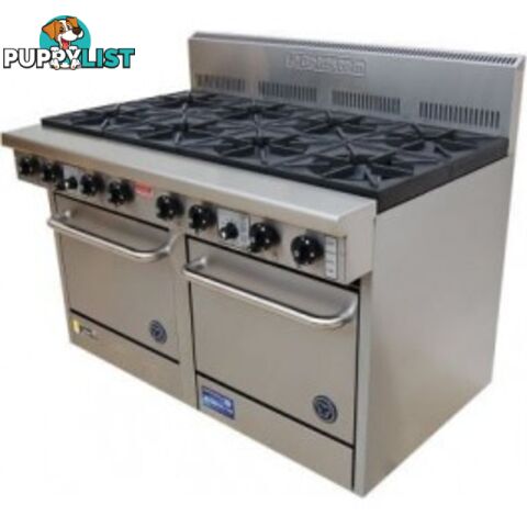 Oven ranges - Goldstein PF-6-24GSA-2/28 - 6 gas burner, 600mm griddle/toaster double oven range