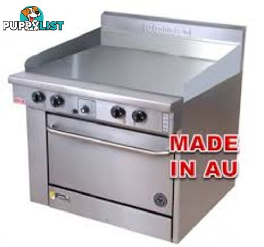 Oven ranges - Goldstein PF-T-28 - 900mm target-top static oven range - Catering Equipment