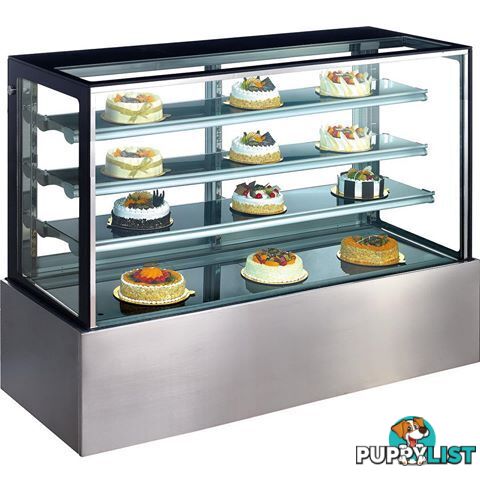 Heated displays - Exquisite CDW900 - 900mm square glass cabinet - Catering Equipment