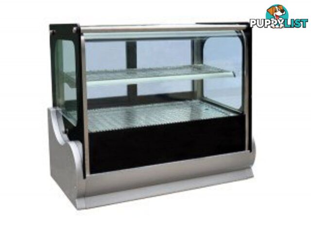 Heated displays - Anvil DGHV0530 - 900mm square glass countertop showcase - Catering Equipment