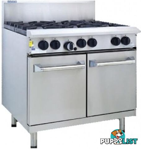 Oven ranges - Luus RS-2B6P - 2 burner, 600mm hotplate gas oven range - Catering Equipment