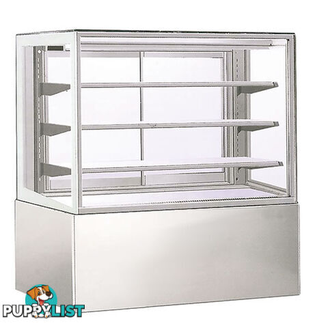 Refrigeration - Cake displays - FSM DCC1200-3 - Square glass display cabinet - Catering Equipment