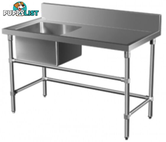 Stainless steel - Brayco SS-L - Stainless Steel Single Bowl Sink (700mmWx1350mmL) - Catering