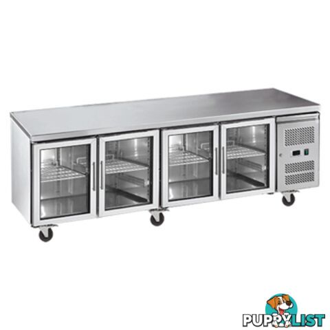 Refrigeration - Undercounters - Exquisite SSC550G - Glass 4-door - Catering Equipment - Restaurant