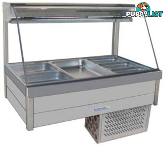 Refrigeration - Roband CRX23RD - 3 module curved glass cold foodbar - Catering Equipment