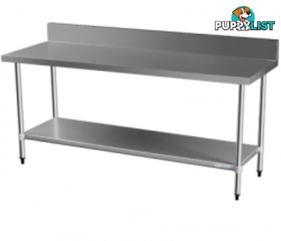 Stainless steel - Brayco 2000SP - Splashback Stainless Steel Bench(700mmWx2000mmL) - Catering