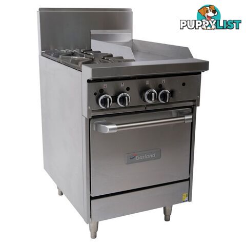 Oven ranges - Garland GF24-2G12L - 2 burners, 300mm griddle gas oven range - Catering equipment