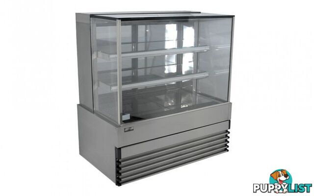 Cake displays - Koldtech KT.SQRCD.15 - 1500mm, 3 tier, square glass - Catering Equipment