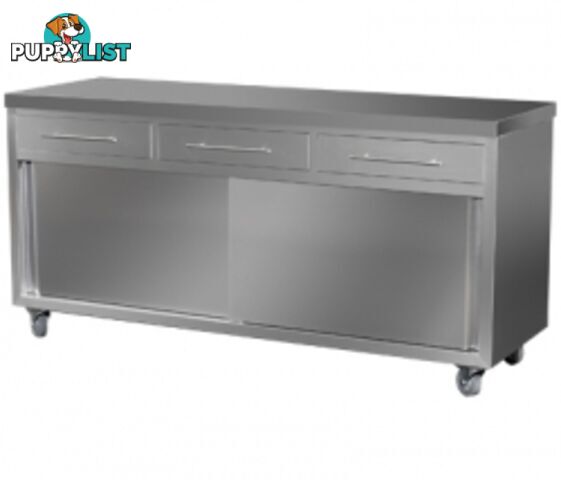 Stainless steel - Brayco CAB1800 - Stainless Steel Indoor Cabinet (1800mmLx610mmW) - Catering