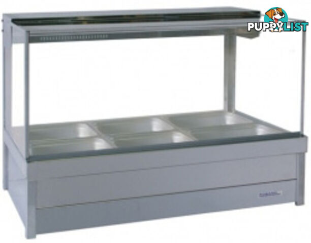 Bain maries - Roband S23/RD - 3 module square glass hot food bar - Catering Equipment - Restaurant