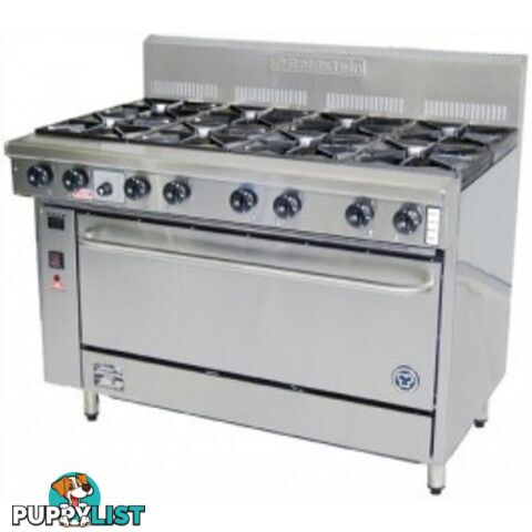 Oven ranges - Goldstein PF-8-28FF - 8 gas burner fan-forced oven range - Catering Equipment