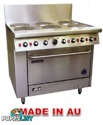 Oven ranges- Goldstein PE-2S-24G-28FF - 2 burner, 600mm griddle fan-forced electric oven range