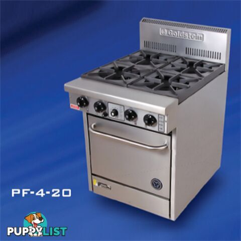 Oven ranges - Goldstein PF-4-20 - 4 gas burners static oven range - Catering Equipment - Restaurant