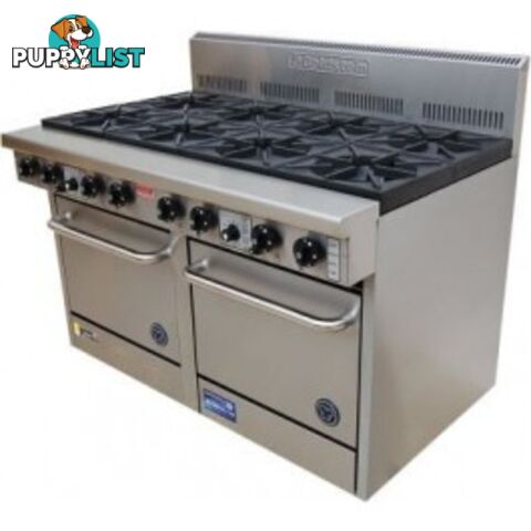 Oven ranges - Goldstein PF-12-2/28 - 12 gas burners 711mm double oven range - Catering Equipment