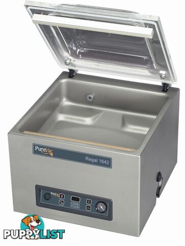 Vacuum packers - PureVac Regal1642 - 370mm x  420mm x  180mm chamber - Catering Equipment