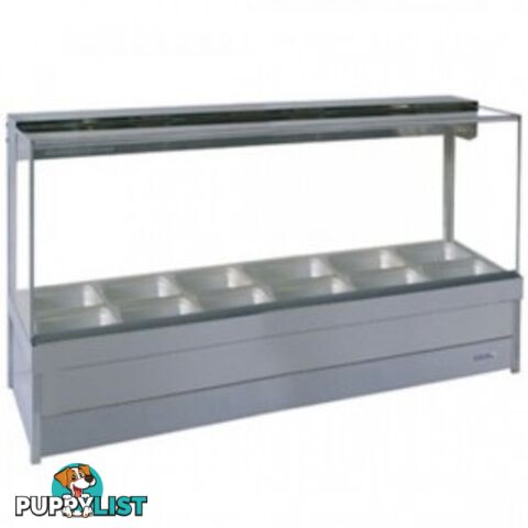 Bain maries - Roband S26/RD - 6 module square glass hot food bar - Catering Equipment - Restaurant