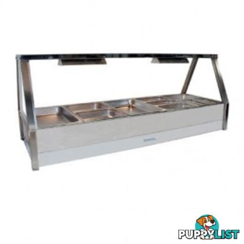 Bain maries - Roband E25/RD - 5 module straight glass hot food bar - Catering Equipment - Restaurant