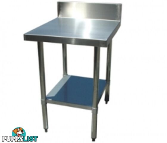 Stainless steel - Brayco 600SP - Splashback Stainless Steel Bench (700mmWx600mmL) - Catering