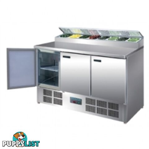 Refrigeration - Polar G605 - 3 Door Salad and Pizza Prep Counter - Catering Equipment