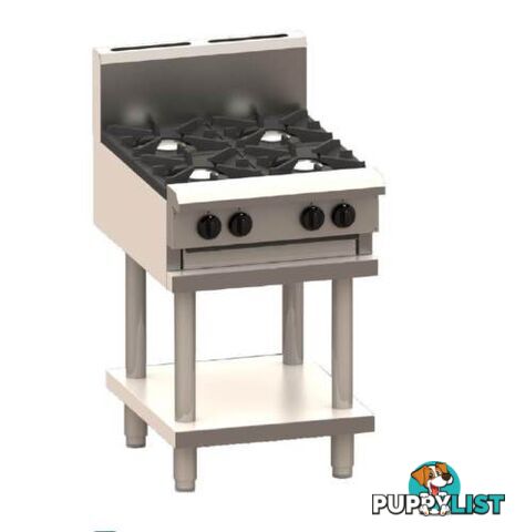 Cooktops - Luus CS-2B3C - 2 burner, 300mm chargrill - Catering Equipment - Restaurant Equipment