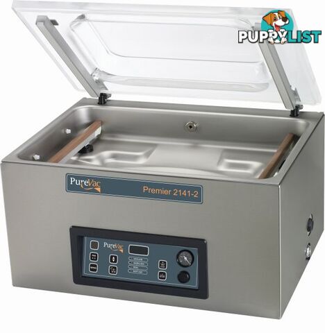 Vacuum packers - PureVac Premier2141-2 - 410mm x  520mm x  185mm chamber - Catering Equipment