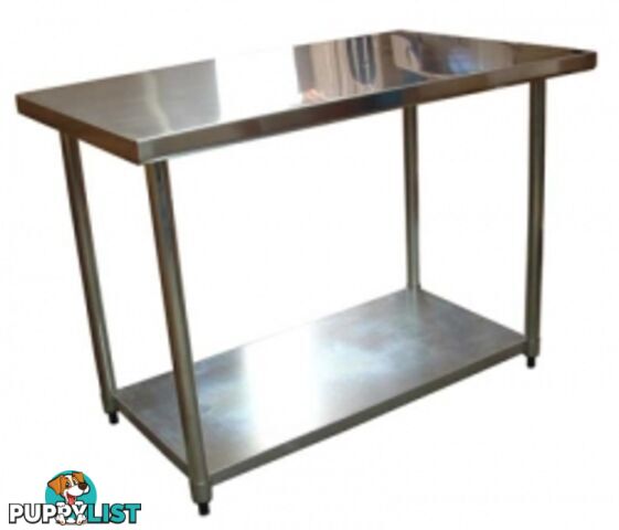 Stainless steel - Brayco 3048 - Flat Top Stainless Steel Bench (762mmWx1219mmL) - Catering Equipment