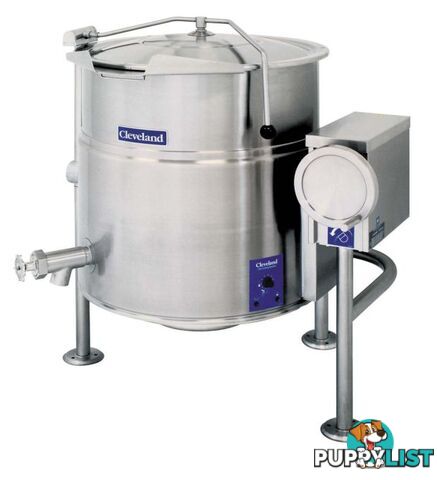 Boiling kettles - Cleveland KEL40T - 150L worm drive electric tilting kettle - Catering Equipment